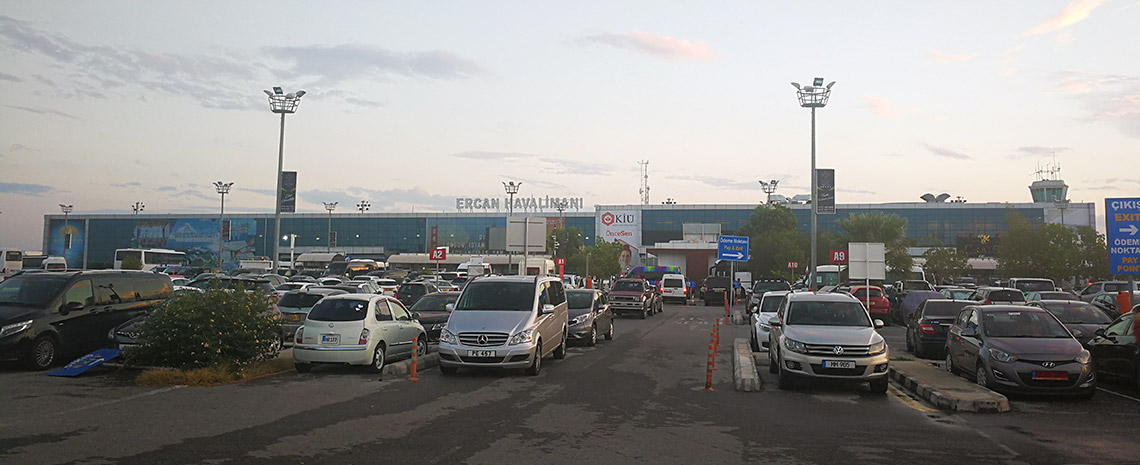 Ercan Airport in North Cyprus