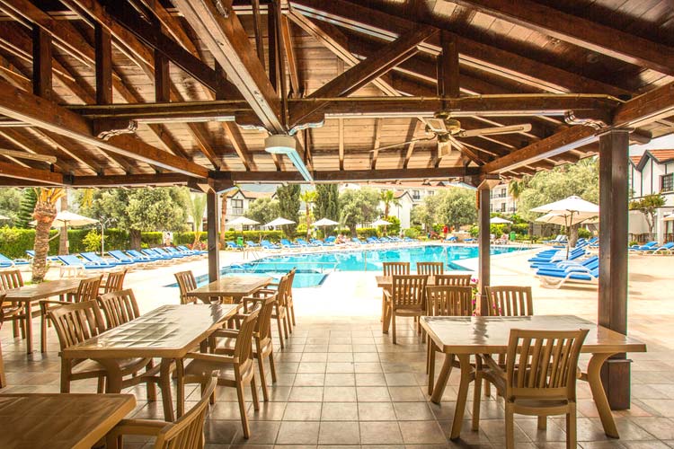 Poolside restaurant